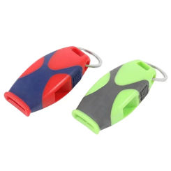 Professional Referee Whistles Survival Tool Classic ABS Seedless Whistle Cheering Bicolor Fish Mouth Whistle Football Basketball