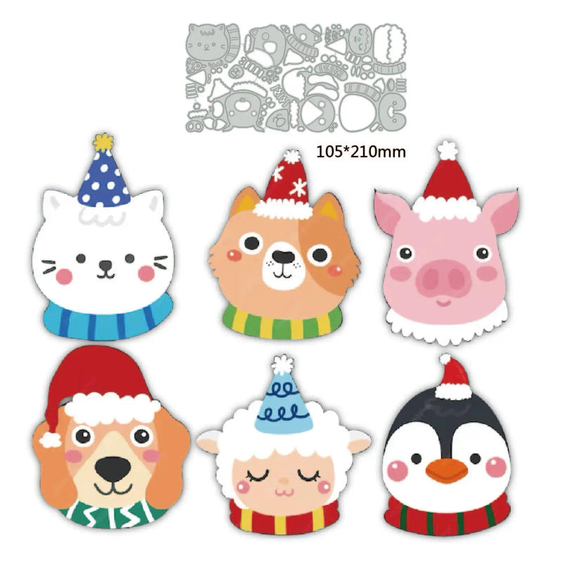 Description Picture 4 of itemMetal Cutting Dies Christmas Pocket Box Animal Snowman diy scrapbooking Photo Album Decorative Embossing PaperCard Crafts Dies