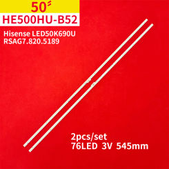 2Pcs/1Set LED Backlight Strip for 50" TV Hi sense LED50K690U HE500HU-B52 RSAG7.820.5189 545mm