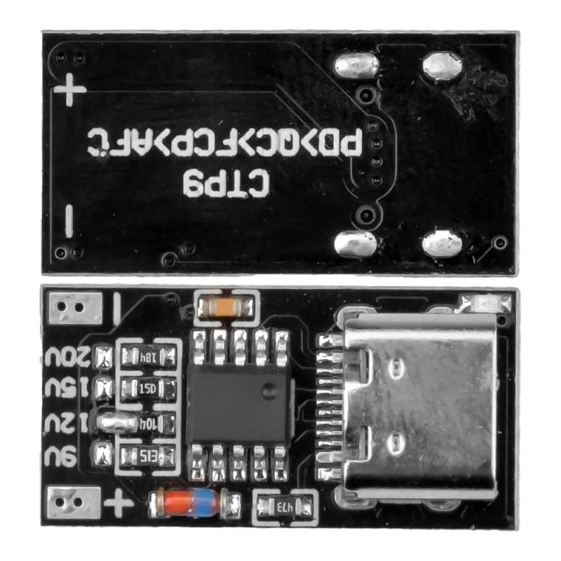 Description Picture 4 of item5pcs Type C PD2.0 PD3.0 Fast Charge Trigger Polling Detector USB Boost Power Supply Change Module Charger Board Diymore