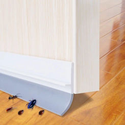 New PVC Door Seal Strip Flexible Anti Collision Door Draft Stopper Self Adhesive Soundproof Weatherstrip Window