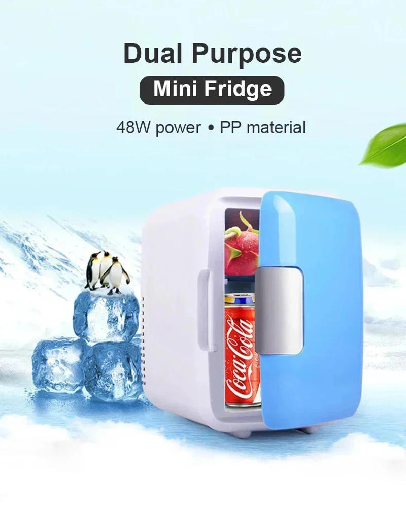 Description Picture 2 of item12V 220V 4L Home Car Dual-use Refrigerator Mini Refrigeration Home Dormitory Student Heating And Cooling Camping
