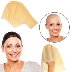 Funny Latex Skin Fake Bald Head Unisex Fancy Film Party Wig Cap Latex Mask Hat