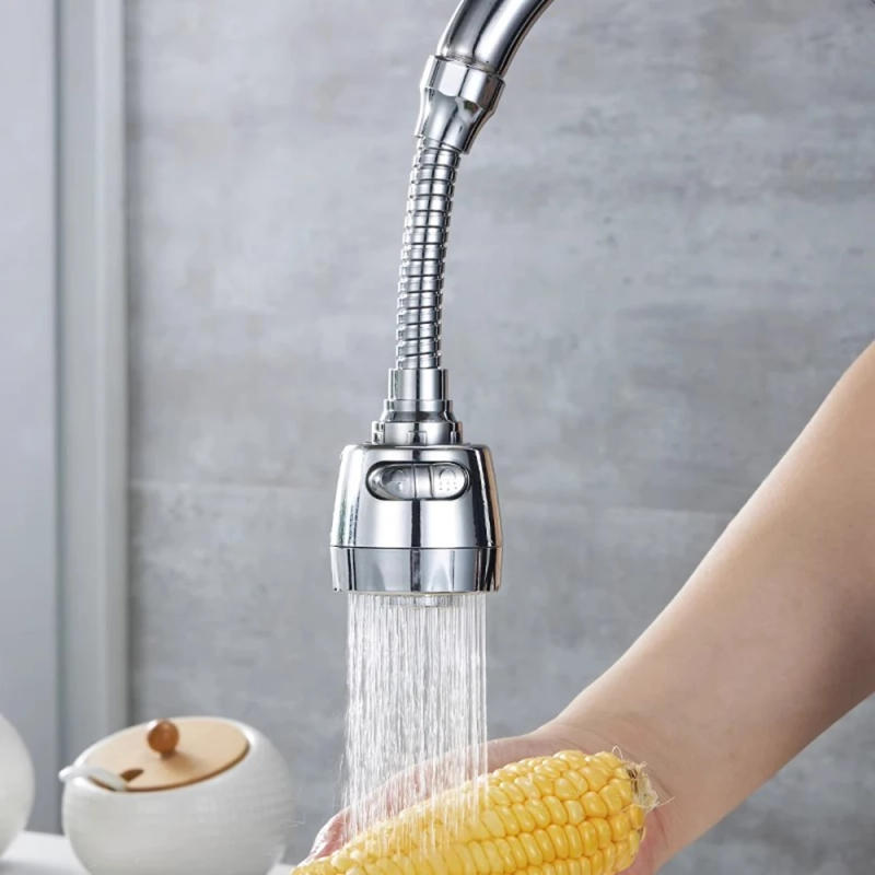 Description Picture 3 of item360 Degree Swivel Kitchen Faucet Aerator Adjustable Dual Mode Sprayer Filter Diffuser Water Saving Nozzle Bath Faucet Connector