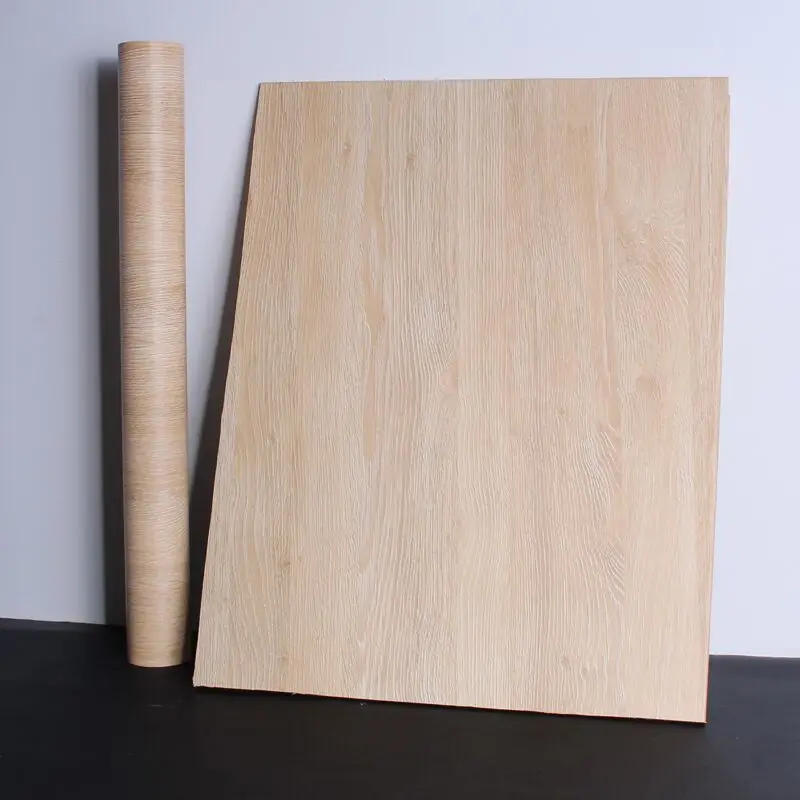 Description Picture 3 of itemYellow Oak Imitation Wood Grain Vinyl Waterproof Wallpaper Removable Wall Sticker Self-adhesive Kitchen Cabinet Home Decoration