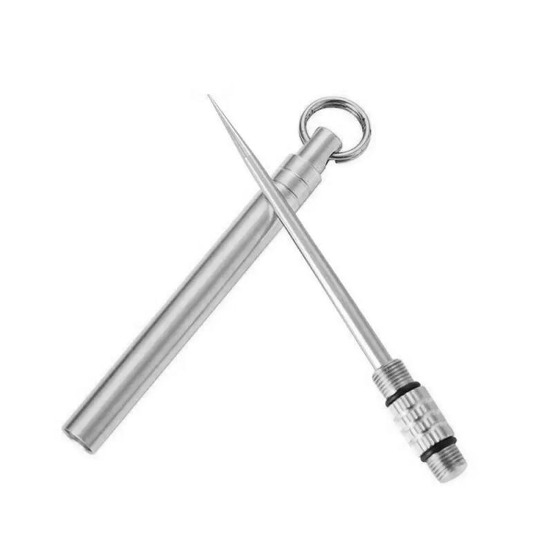 Description Picture 3 of itemTooth Cleaning Accessory Multi-Purpose Portable Outdoor Camping Tool Toothpick Fruit Fork Metal Toothpick EDC Tool