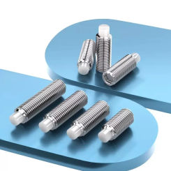 304 Stainless Steel Hex Hexagon Socket Plastic Nylon Convex POM Point Tip Grub Bolt Set Screw M2-M12