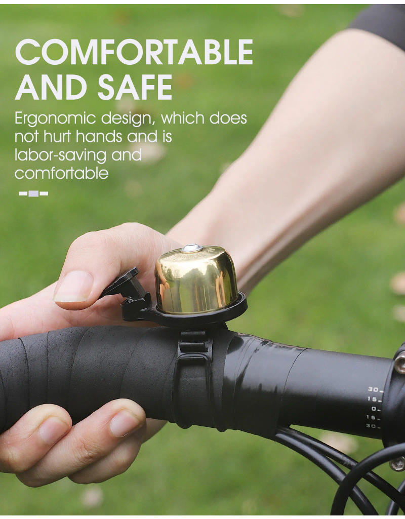 Description Picture 5 of itemWEST BIKING Mini Bicycle Bell Aluminum Alloy Handlebar Safety Warning Ring Cycling Horn Clear Sound MTB Road Bike Accessories