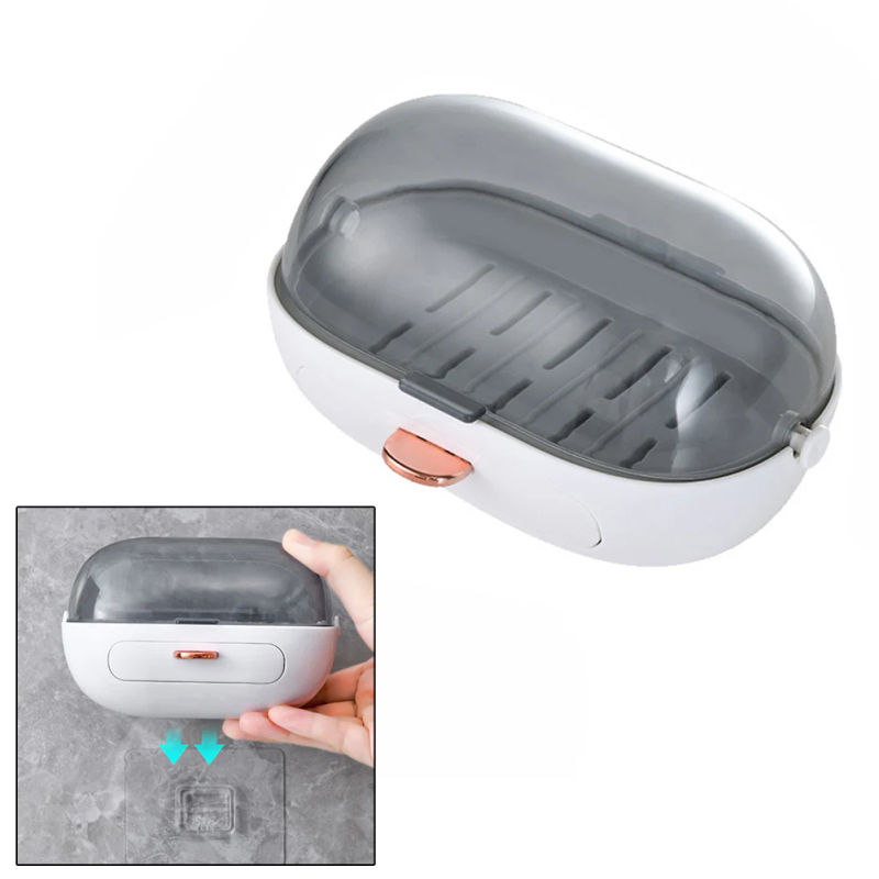 Description Picture 3 of itemKitchen Soap Tray Bathroom Soap Dish For Bathroom Unmarked Sticker Water Recycling Bin Breathable Drainage Holes