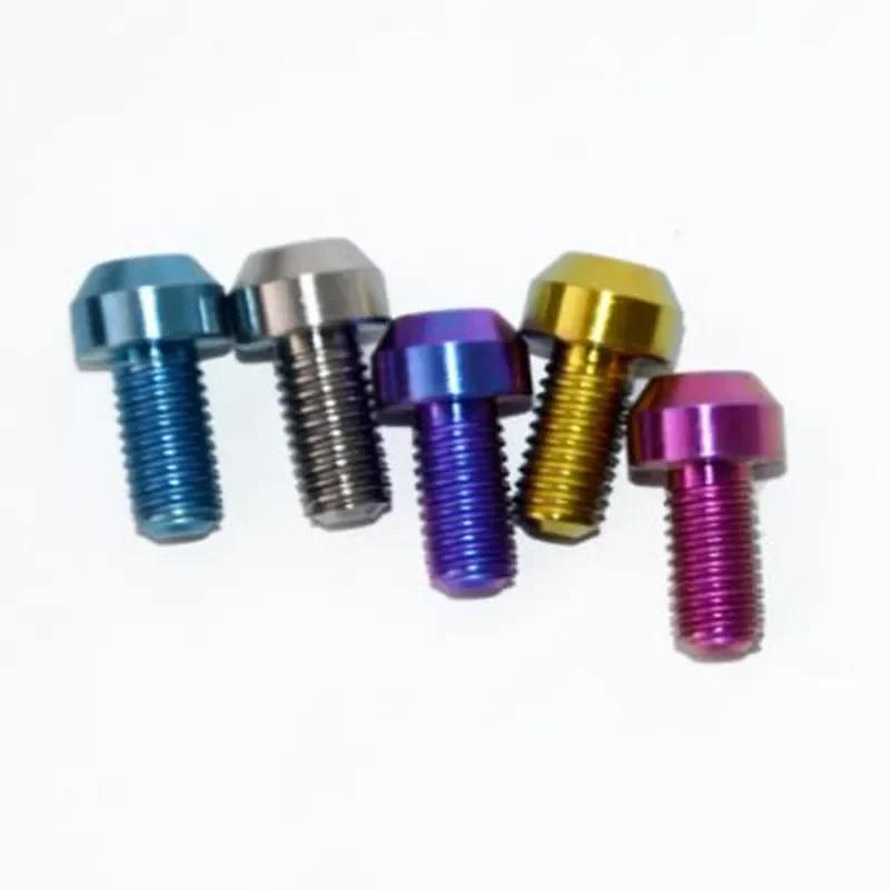 Description Picture 5 of item1pc Titanium Bolt M4 M5 M6 M8 Inner Torx cap Head colourful Ti Bolts Screw for Bicycle Motor Modify Dropshipping