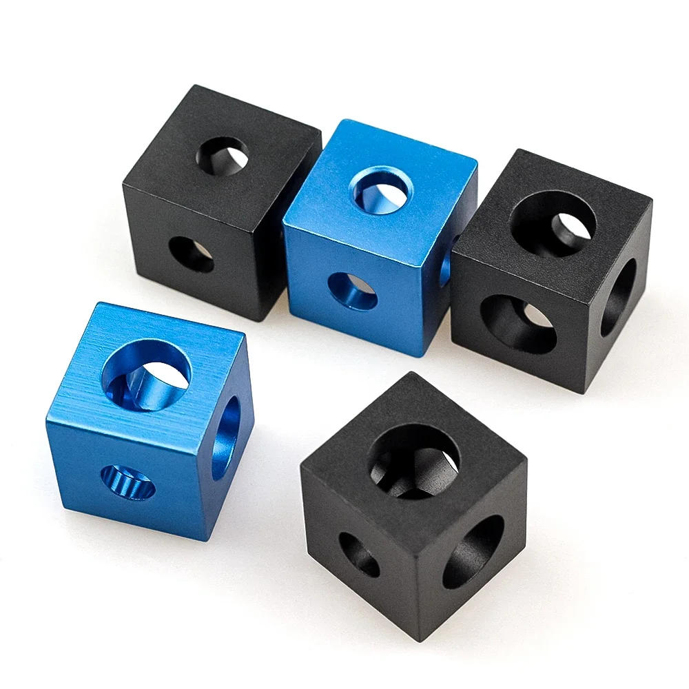 Description Picture 3 of item4Pcs Openbuilds 2020 Aluminum Three Way Cube Connector Joint V-Slot T-Slot Three Way Connector 90 Degree Angle Corner Bracket