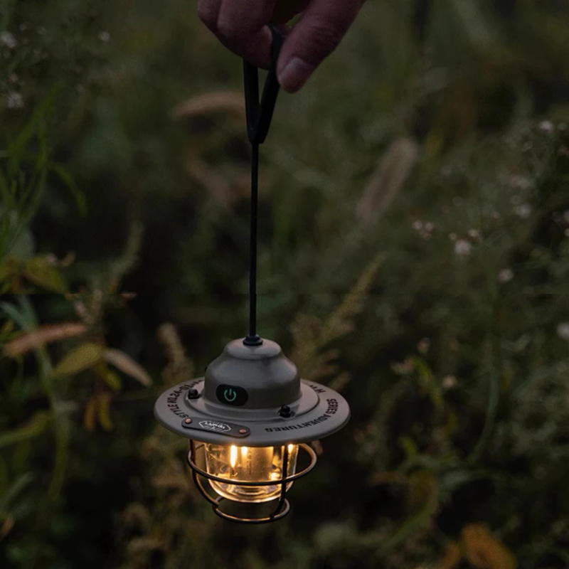 Description Picture 6 of itemSolar Lantern Lamp Outdoor Hanging Tent Lamp Waterproof Vintage Metal LED Solar Lights with Tungsten Bulb for Patio Garden Decor