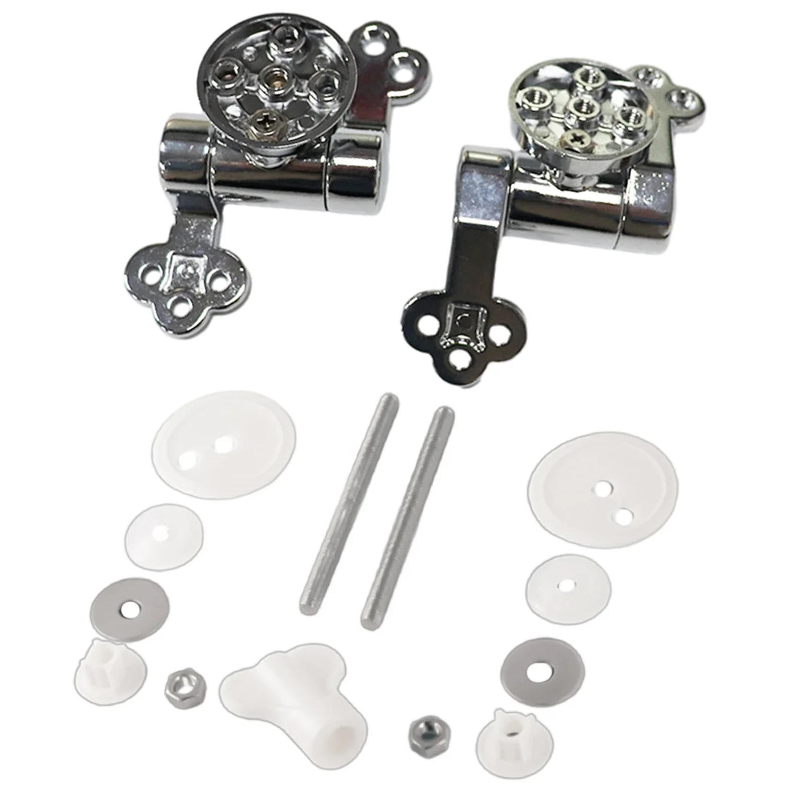 Description Picture 4 of item2Pcs Zinc Alloy Toilet Seat Hinge Soft Release Toilet Cover Mounting Connector Toilet Lid Hinge Mounting Fittings Replacement