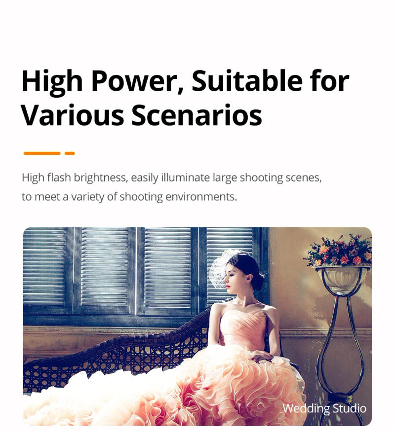 Description Picture 5 of itemGodox DP400IIIV DP600IIIV DP800IIIV DP1000IIIV Built-in 2.4G Wireless X System Studio Strobe Flash Light for Photography Light