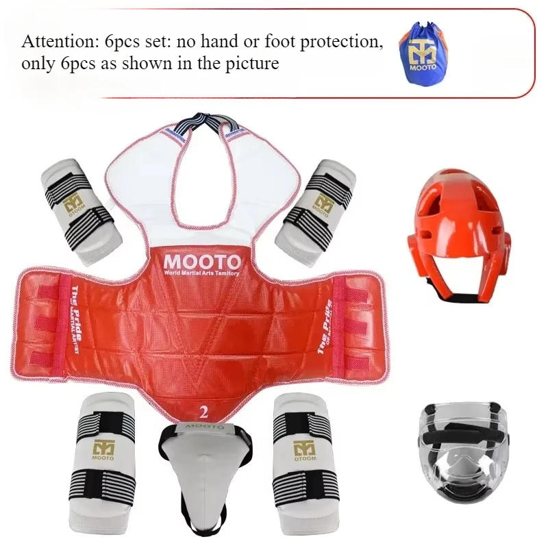 Description Picture 3 of itemChildren's Boxing Taekwondo Protective Gear Actual Combat Equipment Full Set Thicken Competition Martial Arts Combat Protective