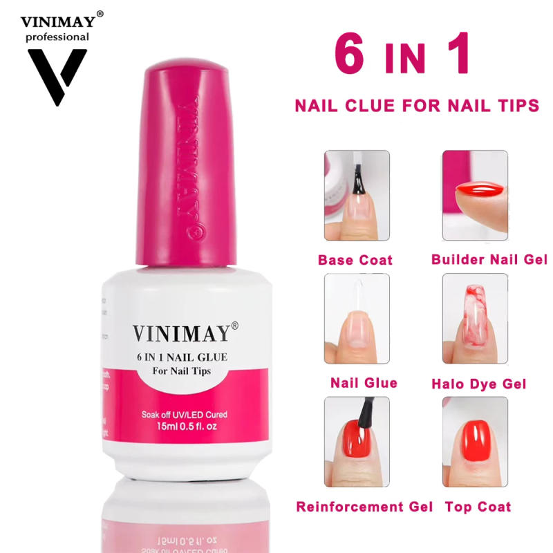 Description Picture 2 of itemVINIMAY 6 IN 1 Base Top Coat Gel Nail Polish Sonax Nails Reinforce