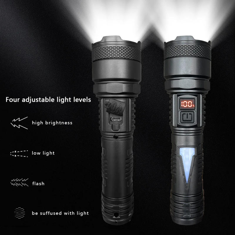 Description Picture 5 of item10000 Lumens Super Bright Long Range LED Flashlight Tactical Flashlight Outdoor Waterproof Flashlight Camping Lantern Torch