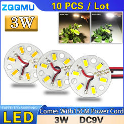 10pcs High Bright LED Light Board 3W 9-11V Warm White Dia 32MM SMD 5730 Chips For DIY Bulb Circular Transformation Light Source