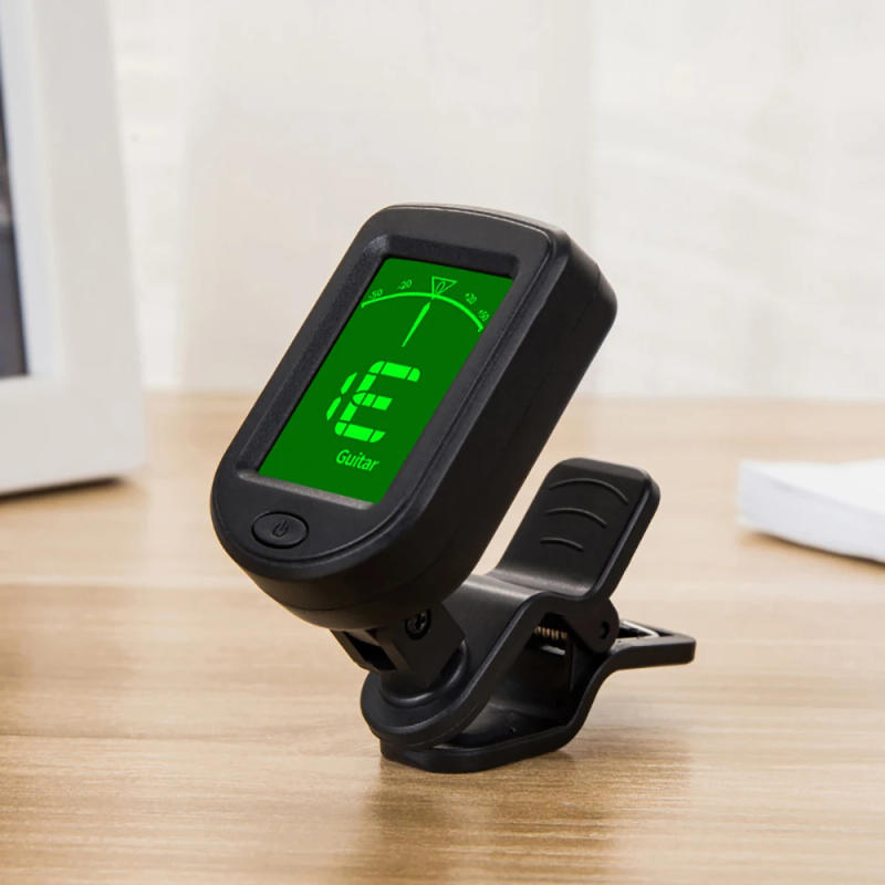 Description Picture 3 of itemT-02 Guitar Tuner Clip-on Chromatic Digital Tuner LCD Display Mini Size Tuner for Acoustic Guitar Ukulele Violin