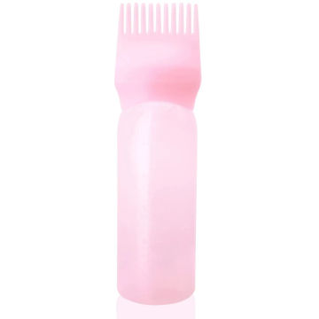 Root Comb Applicator Refillable Bottle Hair Dye Brush Bottle with Graduated Scale Salon Coloring Hairdressing Styling Tools