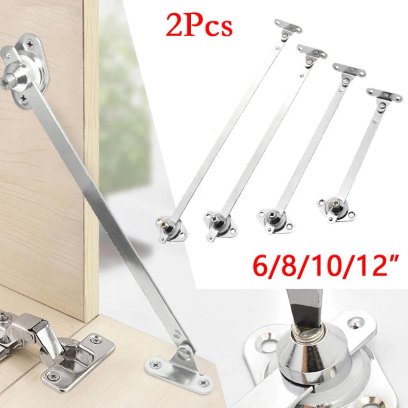 Description Picture 2 of item2 Pcs Cabinet Lid Support Cupboard Door Flap Stay Hinge Down Drop Lid Support Sliding Rail Furniture Hardware 6/8/10/12 Inches