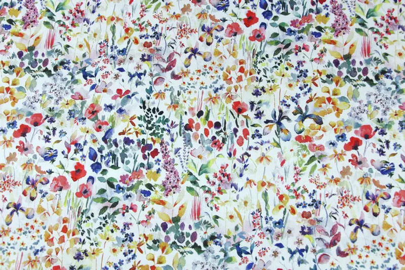 Description Picture 6 of itemRose Red Liberty Pattern Digital Printing 80S Cotton Fabric For Sewing Summer Dresses Skirt DIY Hat Material Designer Patchwork