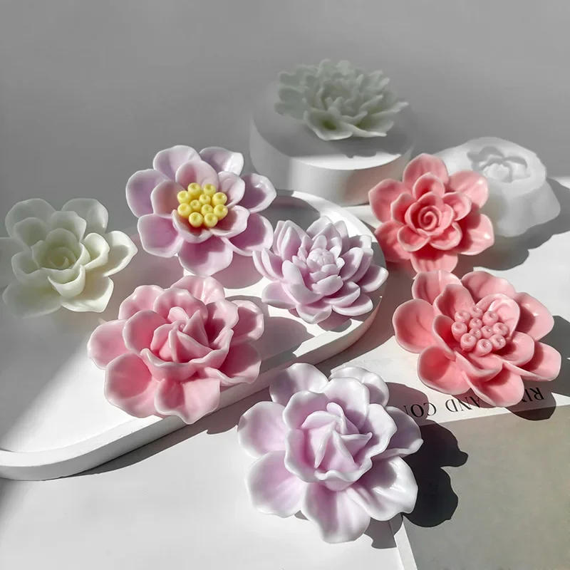 Description Picture 5 of itemSilicone Mold for Floral Scented Candles Rose Crystal Drip Glue Aromatherapy Decoration Mold DIY Resin Chocolate Baking Mould
