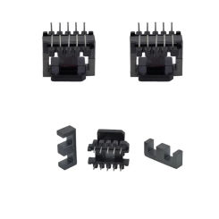 EE25 EE28 EE30 3+3 4+4 5+5 6+6 6/8/10/12Pins MN-ZN PC40 Vertical Transformer Ferrite Magnetic Core Coil Former Bobbin