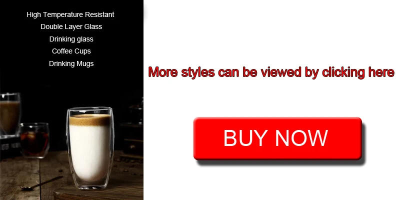 Description Picture 2 of itemDouble Bottom Wall Glass Coffee Cup Whiskey Tea Thermal Heat Resistant Cocktail Vodka Shot Wine Mug Drinkware Tumbler Set