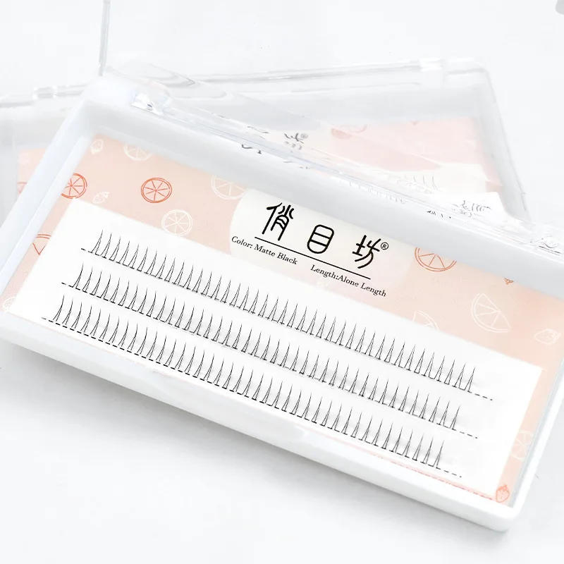 Description Picture 6 of itemJ curl V Shape Under Eyelash Comic Eye Lashes Natural Bottom Lashes Soft Manga Eyelashes Bunches Eyelash Clusters Korean Makeup