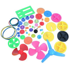 Plastic Bearing Gear Set Various Kinds of Gear Package Toy Car Accessories Motor Gear DIY Worm Axle Belt Bushings