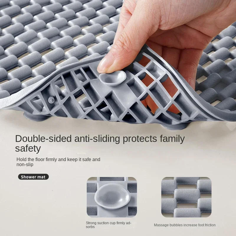 Description Picture 5 of itemEasy Clean Waterproof Mat Non-Slip Bath Mat Anti Fall Bathroom Floor Mat Household Bathroom Toilet Area Mat Shower Foot Mats