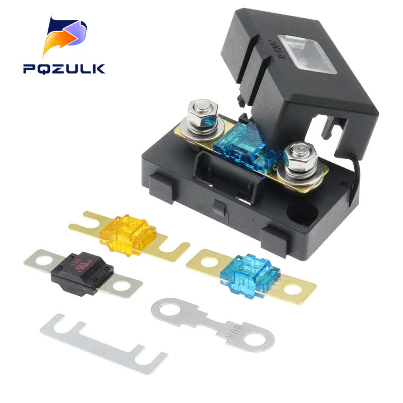 Description Picture 4 of itemANS-H Bolt Type Fuse Holder ANS-8 Safety Plate Base Car Automotive Carrier Fuse Box 20A 50A 70A 80A 100A 150A 175A 200A