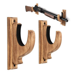 Wall Mounted Solid Wood Hunting Gun Rifle Brackets Display Airsoft Sword Firearms Glock G17 M16 AR15 AR10 M4 AK47 Accessories