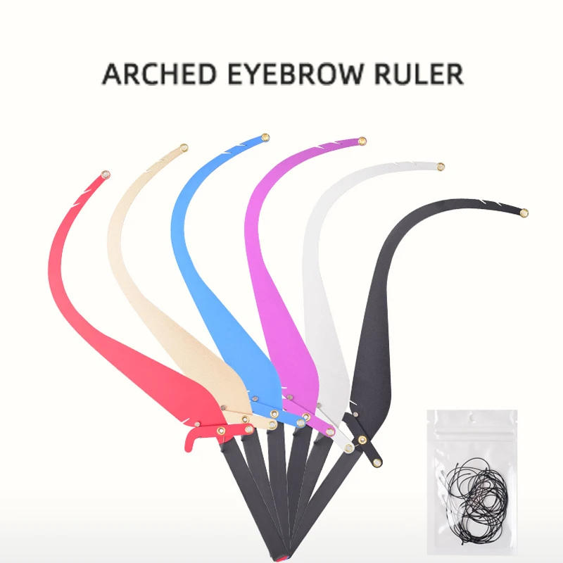 Description Picture 3 of itemEyebrow Ruler Microblading Mapping Rope Pre Ink Tattoo For Mapping Permanent Makeup Bow And Arrow Line Measuring eyeliner