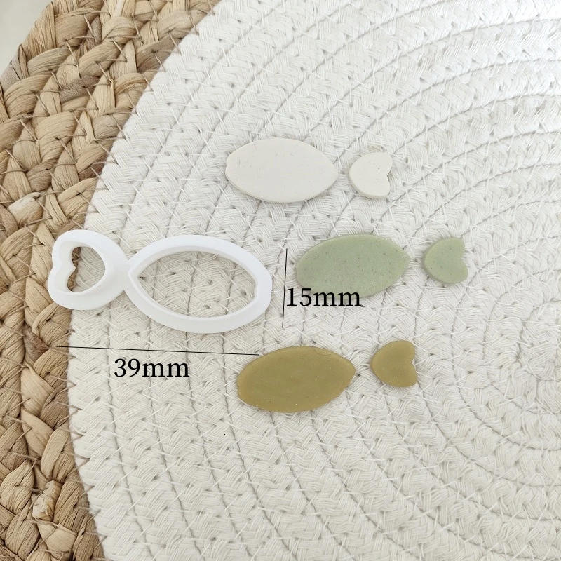 Description Picture 6 of itemFish Series Earrings Polymer Clay Cutter Dolphin Whale Sardines Pottery Mold DIY Jewelry Pendant Shape Pressed Clay Tools