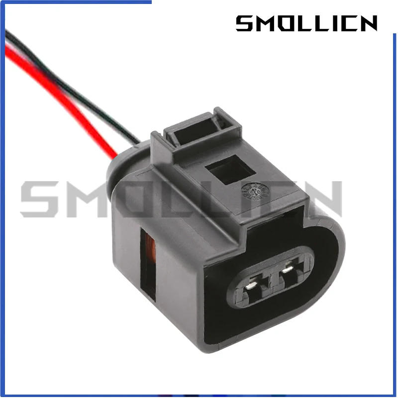 Description Picture 3 of item1 Set 2 Pin 1.5 Car Waterproof Wiring Harness Socket Electrical Horn Plug 1J0973802 1J0973702 8D0973822 For VW Audi