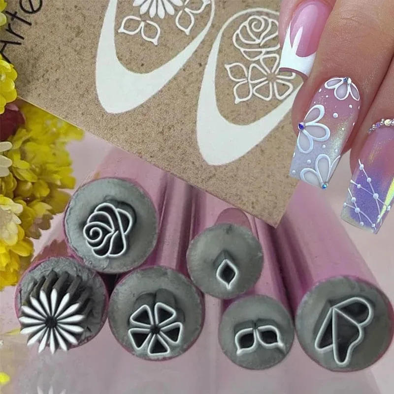 Description Picture 6 of item6/10PCS One Set New Nail Art Stamp Pen Set Flower Butterfly Pattern Nail Doodle Pen Nail Painting Stamp Pen Nail Art Tools