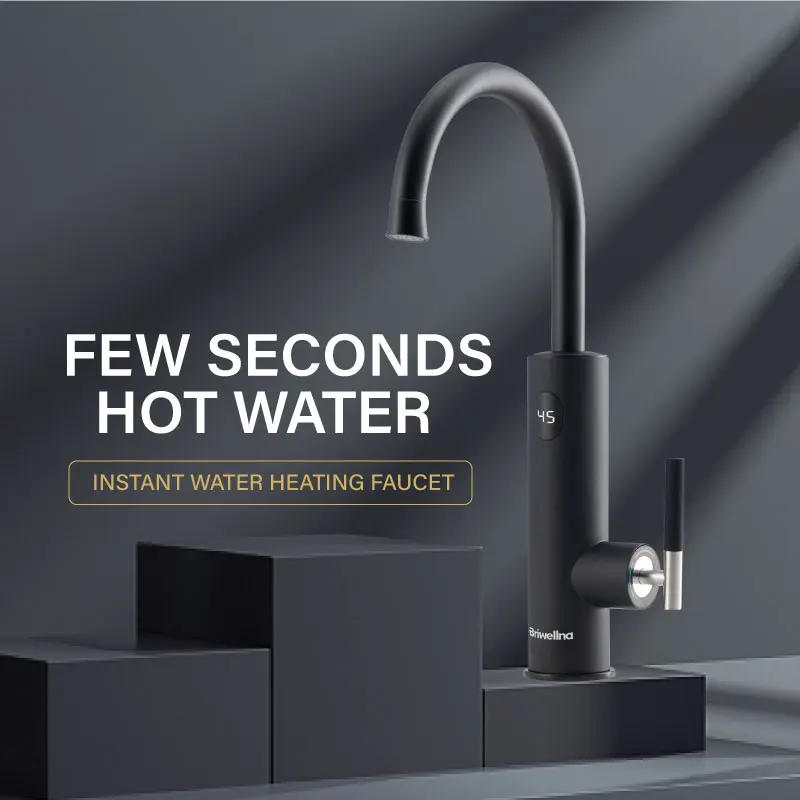 Description Picture 3 of itemBriwellna Electric Water Heater 220V Flowing Heater Kitchen Faucet 2 in 1 Tap Tankless Water Heating Mixer Electric Geyser