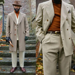 Business Brown Men Suit Tailor-Made 3 Pieces Coat Blazer Pants Single Breasted Slim Formal Business Causal Party Host Tailored