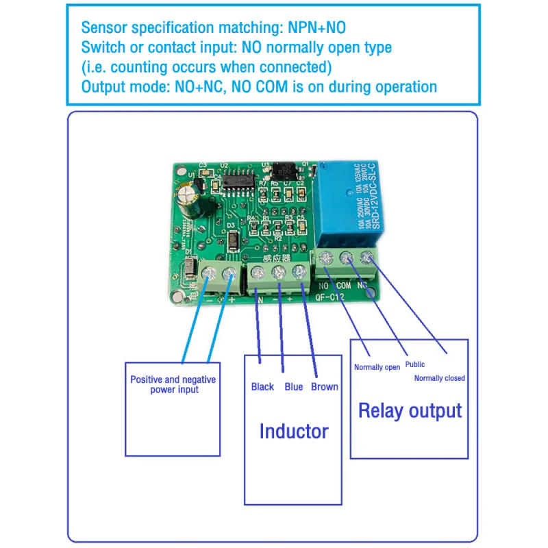 Description Picture 6 of item0.36inch 2-Digit Counter Module 5V 12V 24V Timer Relay Programmable Delay Relay Module Cycle Timer With LED Display Relay Output