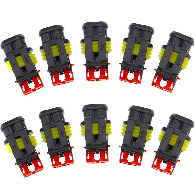 Description Picture 5 of itemPromotion! 10 Kit 2 Pin Way Waterproof Electrical Wire Connector Plug 1.5mm Terminals 2Pin HID Plug Auto Xenon lamp Plug