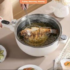 304 Stainless Steel Electric Frying Wok Multifunctional Cooking Pot Home Appliance 5.2L/6.2L Micro Pressure Integrated Pot 220V
