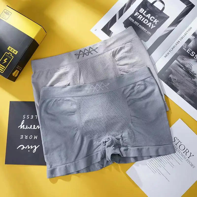 Description Picture 4 of itemMen's Magnetic Therapy Underwear Men Enlargement Underpants Health Boxer Shorts Tourmaline Prostate Breathable Pants