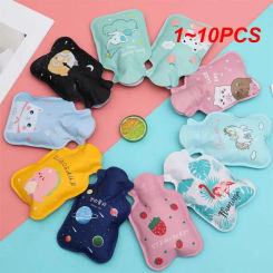 Cute Hand Warmer Hot Water Bag Warm Cartoon Hot Water Bottle Water Injection Cold Small Soft Reusable