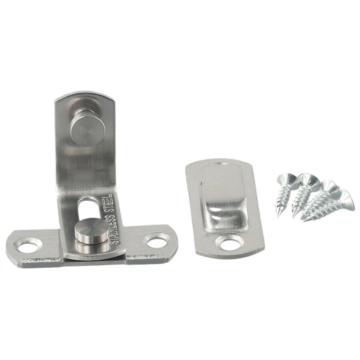Description Picture 4 of item3 Inch 90 Degree Stainless Steel Door Latch Doors Lock Right Angle Door Latch Buckle Hasp Sliding Lock  Bolt Safety Door Bolt