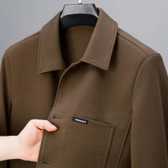 Spring Mens Cargo Jackets High Quality Slim Fit Jacket Mens Simple British Style Warm Windproof Jacket and Coat Baseball Jacket