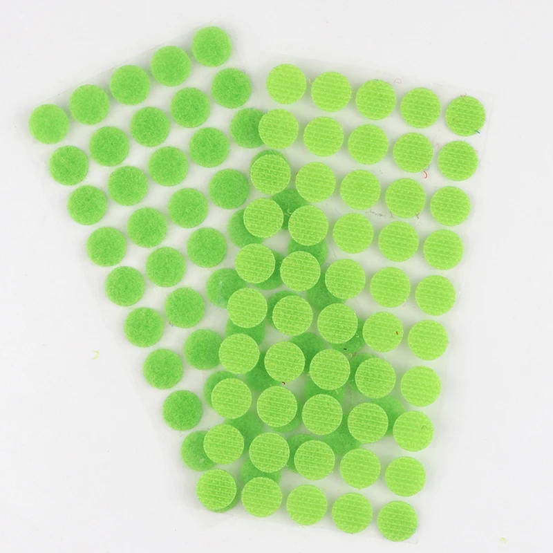 Description Picture 6 of itemRound Self Adhesive Fastener Tape 10/15/20/25/30mm Dots Self Adhesive Tape White Black Round Hook Loop Boob Tape Strong Glue