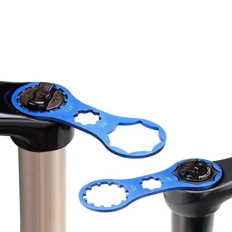 Description Picture 5 of itemAluminum Bicycle Front Fork Repair Tool MTB Bike XCR XCT XCM RST 8/12T 27/28mm Front Fork Cap Wrench Disassembly Tools