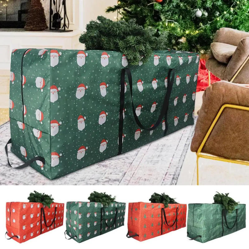 Description Picture 3 of itemNEW Foldable Christmas Tree Storage Bag 210D Oxford Cloth Bag Xmas Decoration Wreath For Storing Christmas Garland Home Storage